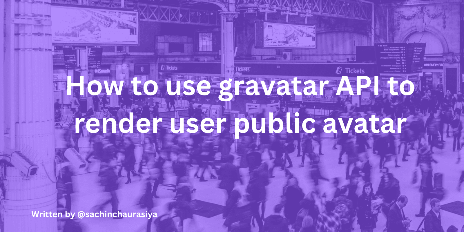 How to use gravatar API to render user public avatar
